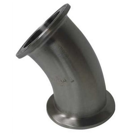 

1pack ZoroSelect EG2K2.0 2 Clamp T304 SS 45 Degree Elbow