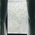 thumbnail image 1 of Película de privacidad para ventanas con patrón de piedras preciosas sin pegamento, adhesivo para ventanas de vidrio para el hogar 196.85"L x 17.72"W transparente, 1 of 6