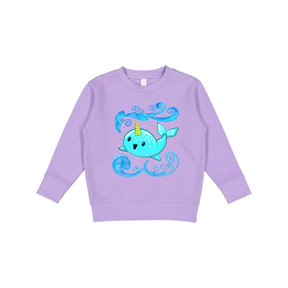 Inktastic Cute and Playful Narwhal Toddler Sweatshirt