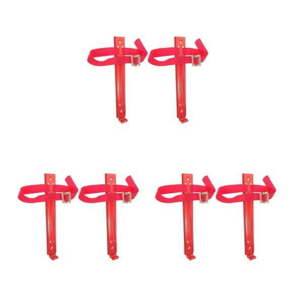 Raindrops 6-Pack Universal Wall Mount Brackets Heavy Duty Iron with Adjustable Straps for Secure Installation