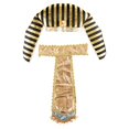 thumbnail image 1 of 1 Set Halloween Cosplay Pharaoh Hat Egyptian Headpiece Cosplay Waist Belt Costume, 1 of 4