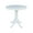 White, variant on 36" Solid Wood Round Top Pedestal Table - 34.9"H - Pecan