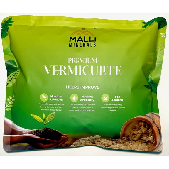 Premium Vermiculite by Malli Minerals - 4 Dry Quarts