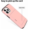 thumbnail image 4 of for iPhone 13 Pro Case with Card Holder,for iPhone 13 Pro Wallet Case Anti-Scratch Dual Layer Hidden Pocket Case Shockproof Cover Compatible with for iPhone 13 Pro 5G-Pink, 4 of 13