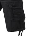 thumbnail image 4 of BRGZLK Men Cargo Sports Shorts Multi Pocket Zipper Summer Solid Color Cropped Cotton Outdoor Casual Loose Fit Shorts, 4 of 5