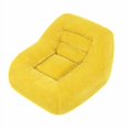 thumbnail image 4 of Sofá de espuma de algodón con tejido de cordón para sala de estar, dormitorio y cuarto de estudiantes, sofá mini acogedor y suave como una nube, amarillo, 4 of 5