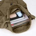 thumbnail image 4 of Luckky Solid Color Foldable Drawstring Backpack,Large Capacity Woven Fabric Cinch Sack with Adjustable Shoulder Straps,Lightweight Portable Gym Bag for Outdoor Travel Daily Use, 4 of 6
