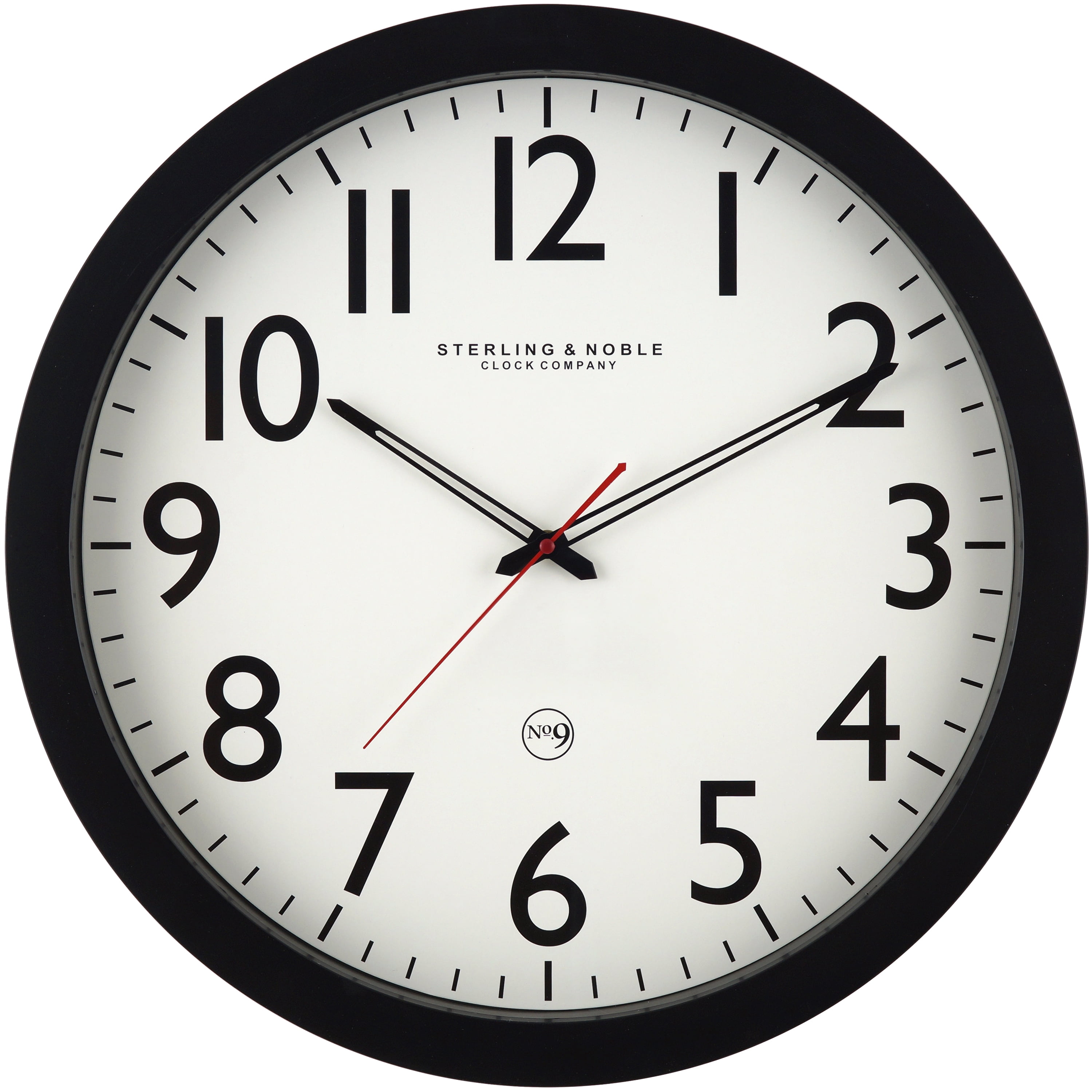 Mainstays 20" Black Wall Clock Walmart Inventory Checker BrickSeek