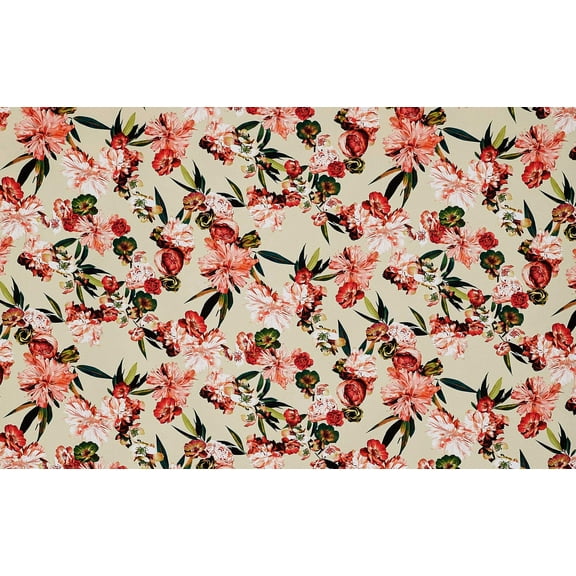 Zelouf Mikado Digital Print Only  , Sewing, DIY, Crafts Fabric by the Yard, 636 Orchid/fuch, 3 Yard