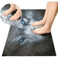 thumbnail image 4 of GZHJMY Wolf Kitchen Mat Soft and Absorbent Bath Mats for Bathroom Non Slip Quick Dry Shaggy Bath Carpet Machine Wash for Kitchen Bathroom Shower Home Decor 39x20 in, 4 of 7