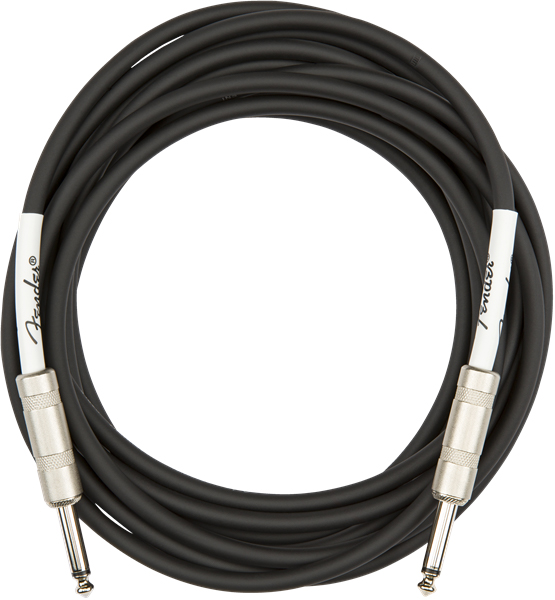 Fender 18.6-Foot Original Instrument Cable, Straight-Straight, Black - 6 Pack