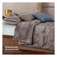 thumbnail image 3 of Edredón Invernal Cobertor Individual + Funda Esquimal Color Café Diseño De La Tela Liso, 3 of 6