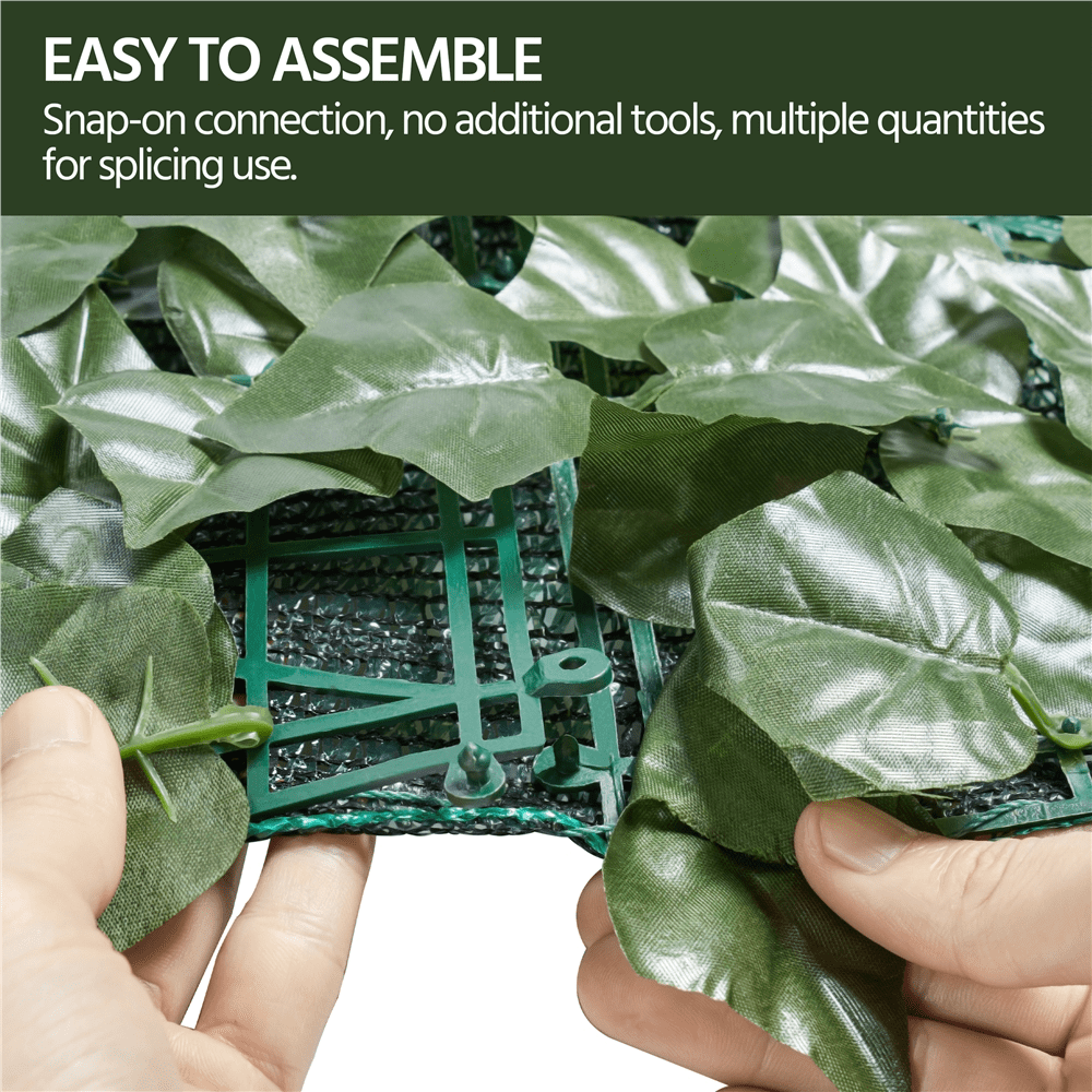 Renwick 1*3M Artificial Faux Ivy Decorative Privacy Fence, Green