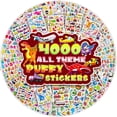 thumbnail image 1 of Stickers 3D Puffy Sinceroduct Paquete de 80 Hojas con Más de 4000 Stickers para Niños, 1 of 7