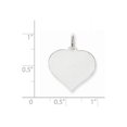 thumbnail image 2 of 14K White Gold Heart Disc Charm, 2 of 2