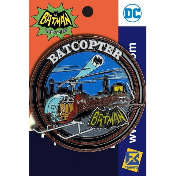 DC Comics Batman 1966 Collection BATCOPTER Licensed FanSets Pin MicroJustice