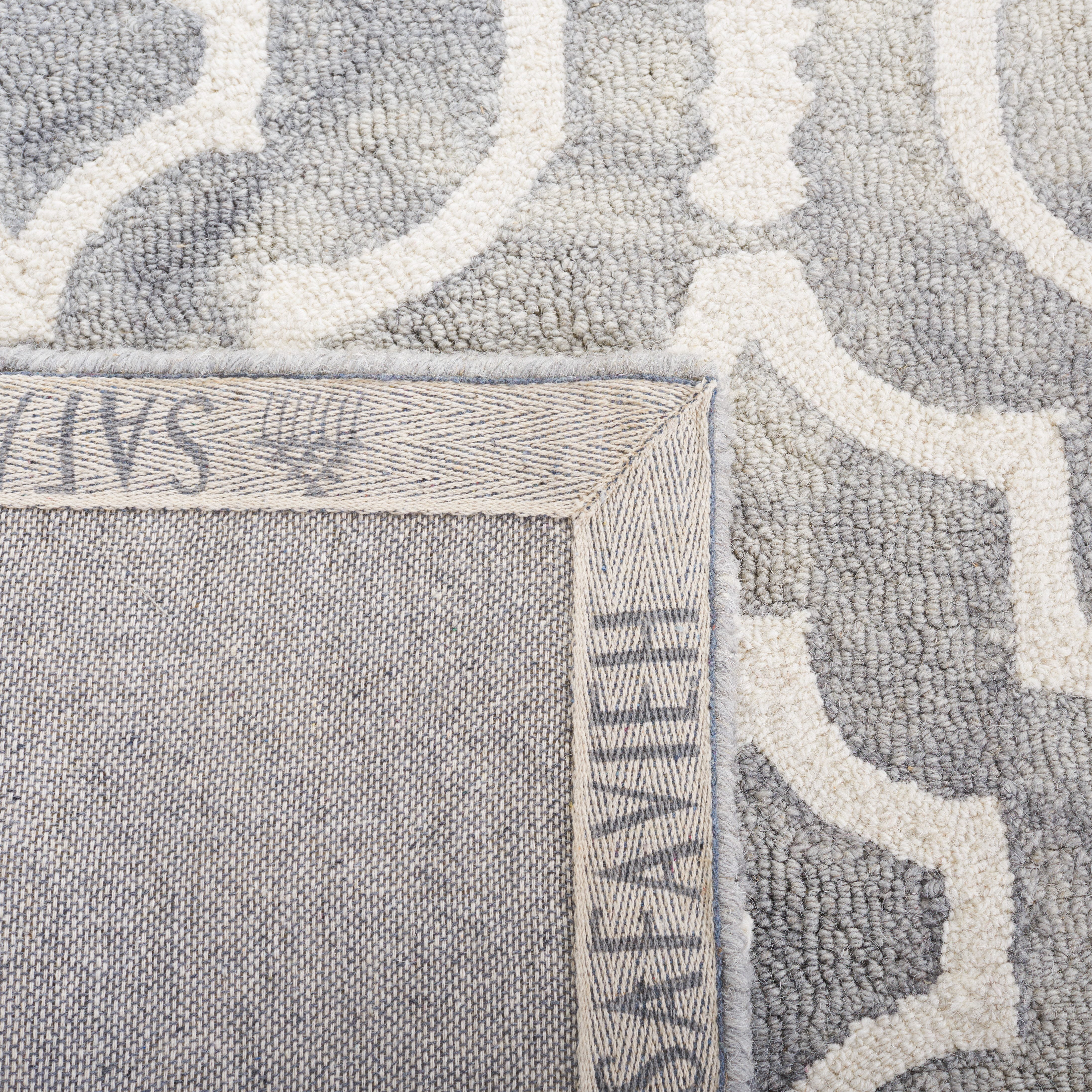 Safavieh Dip Dye Lairos Distressed Wool Area Rug, Gray/Ivory, 9' x 12'