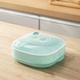 thumbnail image 4 of CUITING Cuiseur Vapeur en Acier Inoxydable pour Micro-Ondes avec Couvercle et Plateau - Appareil de Cuisine Multifonction pour Légumes, Fruits et Viandes - Design Durable et Facile à Nettoyer pour une Cuisson Saine, 4 of 6