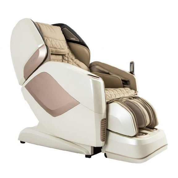 Osaki OS-Pro Maestro 4D L-Track Massage Chair with Foot Roller, Zero Gravity, Space Saving Design, Beige