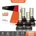 thumbnail image 1 of 4pcs For Honda Civic 2004-2013 LED Headlight Bulbs High Low Beam Combo 9005 9006 Kit, 1 of 8