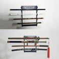 thumbnail image 2 of maskred 2/3/4 Tier Holder Wall Mounted Samurai Stand Display Flute Rack 2 Tiers Black 4 Tiers, 2 of 6
