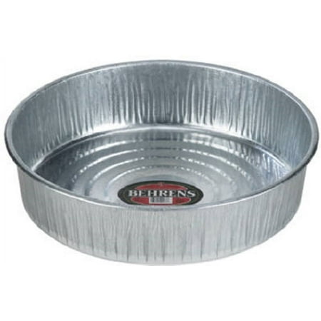 

Behrens 2168 Galvanized 3.5 Gallon 16 1 Piece Seamless Hog Pan Tray Feeders - Quantity of 5