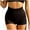Black, variant on ABATAB Biker Shorts for Women Lightweight Running Shorts Elastic Waist Ribbed Workout Shorts for Gym Exercise