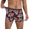 thumbnail image 2 of Kdxio Men's Boxer Briefs with Snake And Rose Print - Comfortable and Breathable Underwear for Everyday Wear, 2 of 7