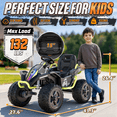 thumbnail image 5 of TOYBSNR 24V Ride on Toy for Kid, Electric ATV with Remote Control, 4 Wheeler with Music & Colored Light, 2WD/4WD Switchable Power Quad for 3-8 Years Old, Green, 5 of 10