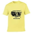 thumbnail image 5 of The Season Essentials All States Collection “United We Stand” 100% Cotton Unisex T-shirt Graphic Tee More Colors, Yellow/Black, 2X-Large, 5 of 7