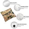 thumbnail image 4 of BANET Throw Pillow Covers Bird Paris Cushion Pillow Case Home Decor Pillowcase 22x22in, 4 of 5