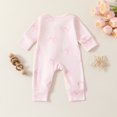thumbnail image 4 of Ruyang Toddler Cotton Jumpsuits Bow Graphic Long Side Zipper Romper Clothes Baby Girls Thick Fall Wide Leg Jumpsuits Outfits, 4 of 7