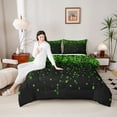 thumbnail image 4 of Castle Fairy Pixelated Miners Twin Comforter Sets,Futuristic Cubes Bedding Set, 4 of 8