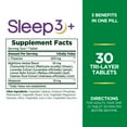 thumbnail image 4 of Nature's Bounty Sleep3 Melatonin, L-Theanine, Maximum Strength Drug Free Sleep Aid, Tri-Layered Tablets, 10 Mg, 30 Ct, 4 of 6