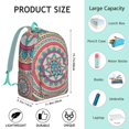 thumbnail image 5 of Sophisticated Boho Mandala Floral Backpack with Laptop Sleeve, Roomy College Bookbag, Perfect School Supply for Work and Travel, Ideal Gift, 5 of 5