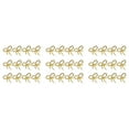 thumbnail image 1 of 36 Piezas Anillo de Servilleta de Oro Simple Mariposa Pajarita Servilleta Hebilla Hotel Restaurante Anillo de Tela de Boca Anillo de Servilleta de Metal, 1 of 5
