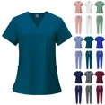thumbnail image 5 of Multicolor Unisex Short Sleeved Pharmacy Nurse Uniform Hospital Doctor Workwear Oral Dental Surgery Uniforms Medical Scrubs Sets, 5 of 5
