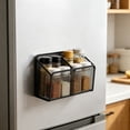 thumbnail image 1 of Magnetic Mesh Storage Basket Metal Wall Mount Pen Holders Magnetic Organizer Basket For Refrigerator Whiteboard Kitchen Office, 1 of 6