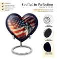 thumbnail image 3 of Statue Of Liberty Flag Urns For Ashes Adult Female - Small Urn For Ashes Keepsake - Heart Keepsakes For Ashes- Urn For Adult Male - Cremation Urns For Adult Ashes Men (Size -3inch,1Pcs), 3 of 5