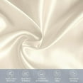 thumbnail image 7 of Mocassi 6-PACK Cooling Viscose Satin Pillowcase Set with Hidden Zipper closure, Silky Smooth for Best Hair and Skin Care-Beautiful Gift Box-6-Piece Satin Pillowcase Set, Standard/Queen, Cream, 7 of 7