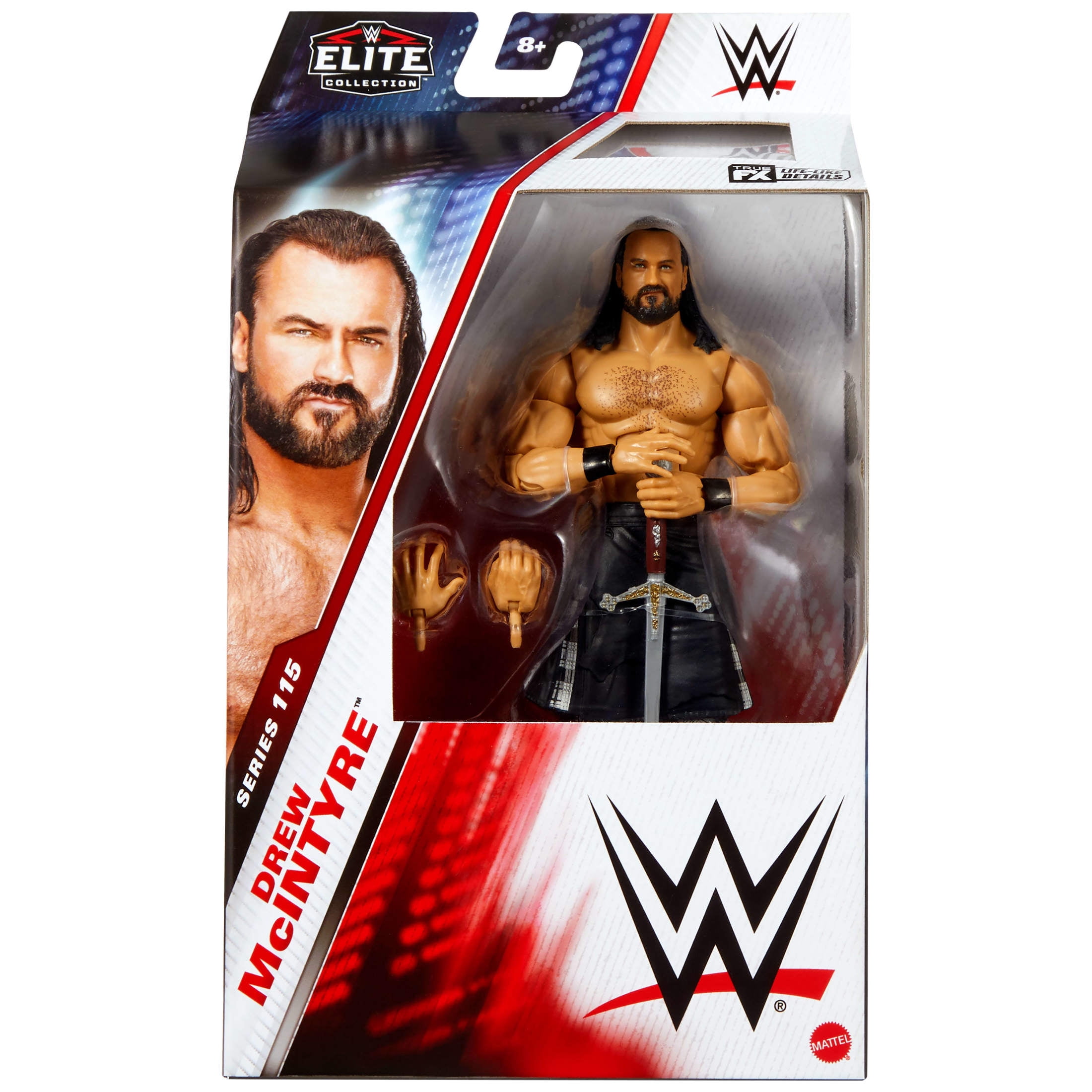 WWE Elite Drew McIntyre Action Figure, Series #115 6-inch Collectible with Articulation & Accessories