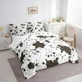 thumbnail image 3 of Feelyou Brown Cow Print Bedding Comforter Set 7pcs, Rustic Farmhouse Queen Bedding Sets, 3 of 8