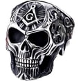 thumbnail image 1 of YAZI Home Genuine Stainless Steel Ring Jewelry for Men Fashion Punk Biker Skull Rings, 1 of 13