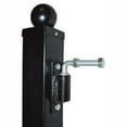 thumbnail image 4 of ALEKO Black Steel Gate Post 9' x 3.5" x 3.5" for Dual Swing Driveway Gates - Set of 2, 4 of 5