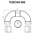 thumbnail image 3 of Tuscan 8 Piece Outdoor Wicker Patio Furniture Set 08e, 3 of 7