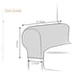 thumbnail image 2 of Paquete de 2 Elásticas para Reposabrazos de Sofá, Protectoras para Brazos de Muebles , Gris perfecl Cubiertas del apoyabrazos del sofá, 2 of 8