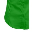 thumbnail image 5 of J. METHOD Women's Button Down Shirt 3/4 Sleeve Roll Up Stretch Collar Office Work Formal Casual Basic Blouse Top NEWT01 Lime M, 5 of 6