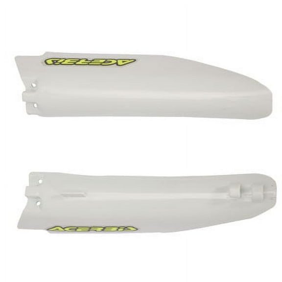 Acerbis Lower Fork Cover Set White for Suzuki RM250 1999-2003