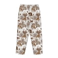 thumbnail image 5 of Goofa leaf Moose fox owls tree Printed Soft Pajama Pants for Women, Wide Leg Comfy Casual Lounge Yoga Pants-X-Large, 5 of 9