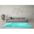 thumbnail image 3 of Ahgly Company Indoor Rectangle Oriental Turquoise Blue Industrial Area Rugs, 2' x 3', 3 of 4